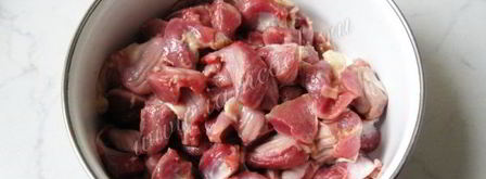 диетический плов с куриными желудками. Шаг 4