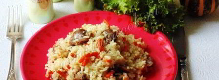 диетический плов с куриными желудками. Шаг 16