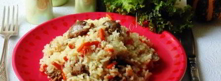 диетический плов с куриными желудками. Шаг 17