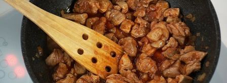 испанская паэлья с курицей и тигровыми креветками. Шаг 4