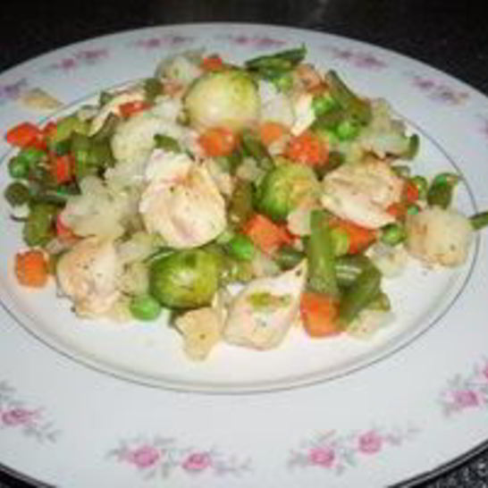 Рецепт овощного плова с курицей