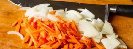 овощной плов с лесными грибами и фасолью. Шаг 5