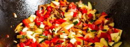 овощной плов с лесными грибами и фасолью. Шаг 14