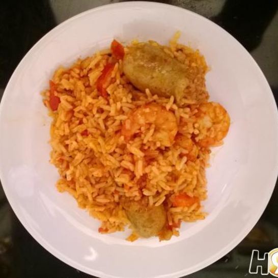 Рецепт паэльи с колбасками