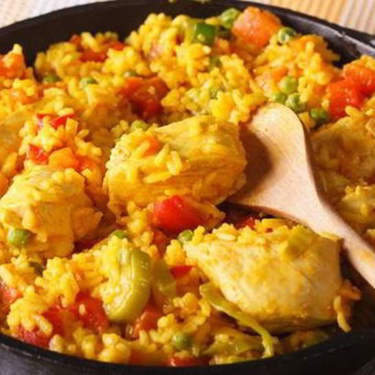 Рецепт паэльи с курицея