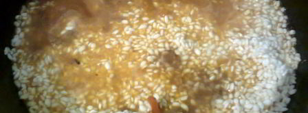 плов фантазия с мясом и грибами. Шаг 4