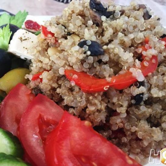 Рецепт плова иза киноа с грибами