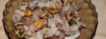 плов из морского коктейля. Шаг 2