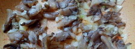 плов из перловки с вешенками. Шаг 4