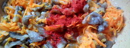 плов из перловки с вешенками. Шаг 5