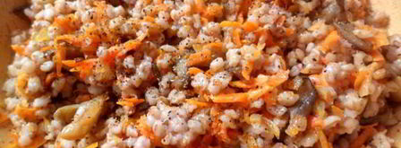 плов из перловки с вешенками. Шаг 6