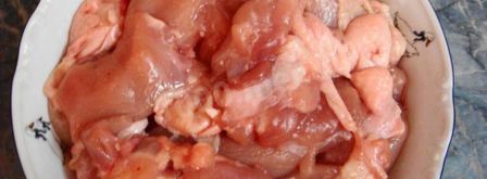 плов на плите в казане из курицы. Шаг 2