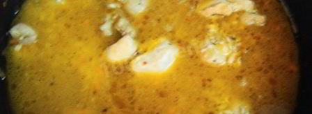 плов на плите в казане из курицы. Шаг 7