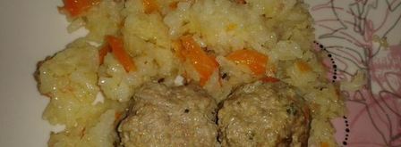 плов с фрикадельками. Шаг 4