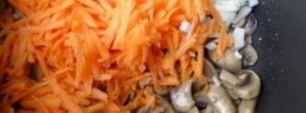 плов с грибами и мясом. Шаг 5