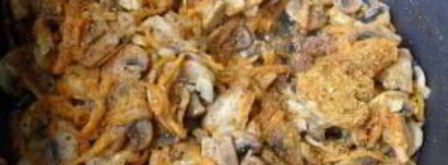 плов с грибами и мясом. Шаг 6