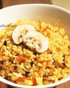 Плов с грибами в мультиварке