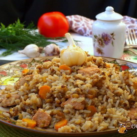 Рецепт плова с индейкой и машем