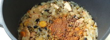 плов с индейкой и машем. Шаг 4