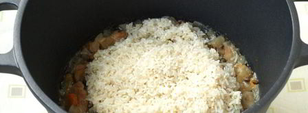 плов с индейкой и машем. Шаг 5