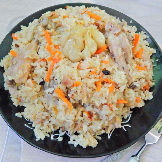 Рецепт плова с курицей и курагой в духовке