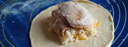 плов с курицей в булочке. Шаг 7