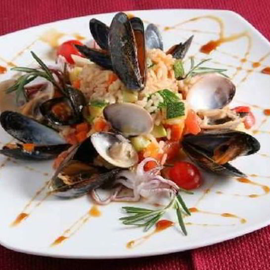 Рецепт плова с мидиями и пряностями