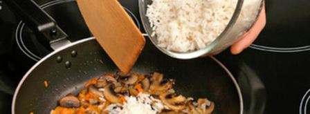 плов с шампиньонами. Шаг 3