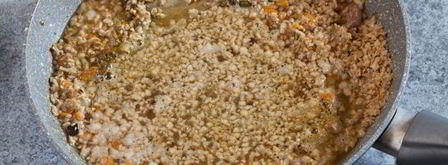 постный плов из гречки с соевым мясом. Шаг 6