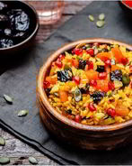 Постный плов с сухофруктами