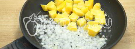 постный плов с тыквой и фасолью. Шаг 3