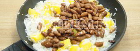 постный плов с тыквой и фасолью. Шаг 6