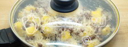 постный плов с тыквой и фасолью. Шаг 7