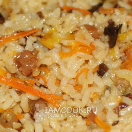 Рецепт сладкого постного плова