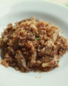 Вегетарианский плов с грибами