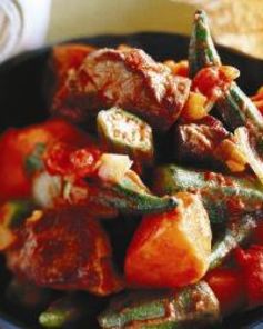 Африканское рагу из баранины со сладким картофелем