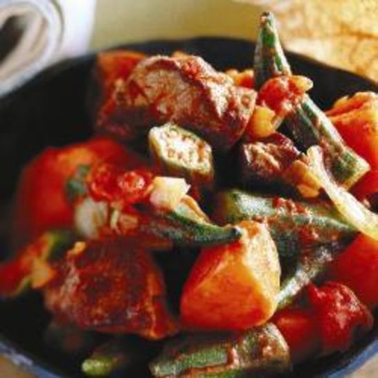 Рецепт африканского рагу из баранины со сладким картофелем