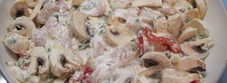 фрикасе из курицы с грибами. Шаг 6