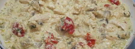 фрикасе из курицы с грибами. Шаг 9