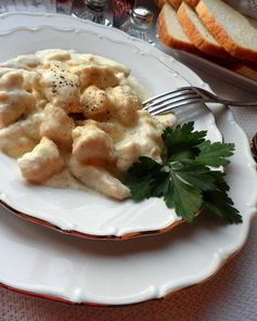 Фрикасе из курицы с мускатным орехом