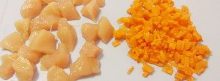 фрикасе из курицы с рисовым медвежонком. Шаг 5