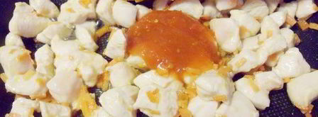 фрикасе из курицы с рисовым медвежонком. Шаг 8