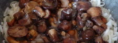 грибное рагу с кабачками в сметанном соусе. Шаг 6