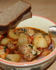 Картофельно-куриное рагу