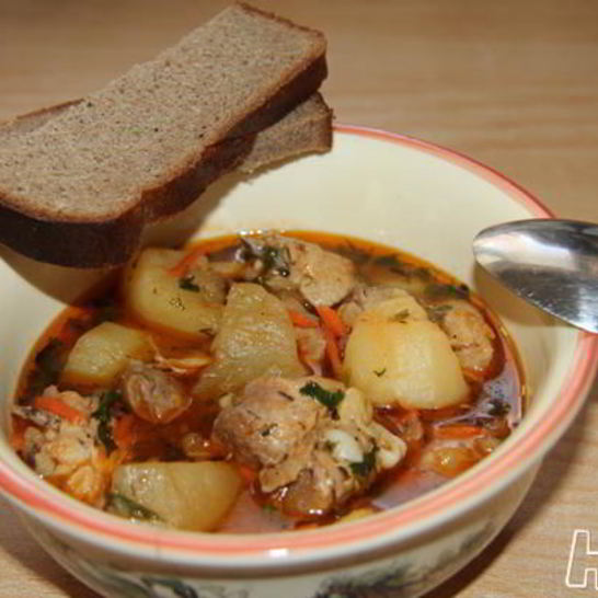 Рецепт картофельно-куриного рагу