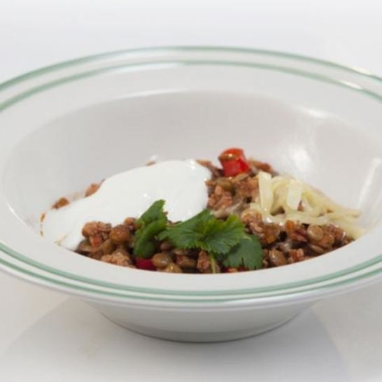 Рецепт острого рагу из индейки с чечевицей