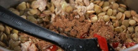 острое рагу из индейки с чечевицей. Шаг 2
