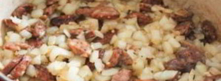 овощное рагу с колбасой. Шаг 2