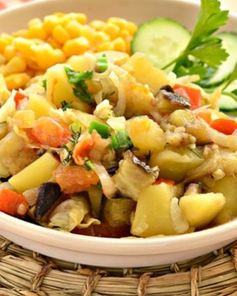 Овощное рагу с пекинской капустой