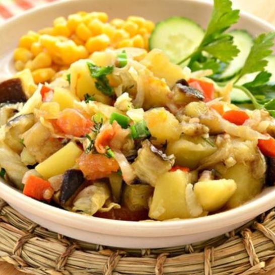 Рецепт овощного рагу с пекинской капустой